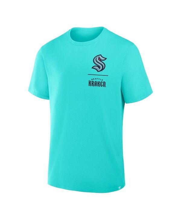 ファナティクス メンズ トップス Tシャツ Fanatics Mens Light Blue Seattle Kraken Crash The Net Legacy TShirt Light Blue