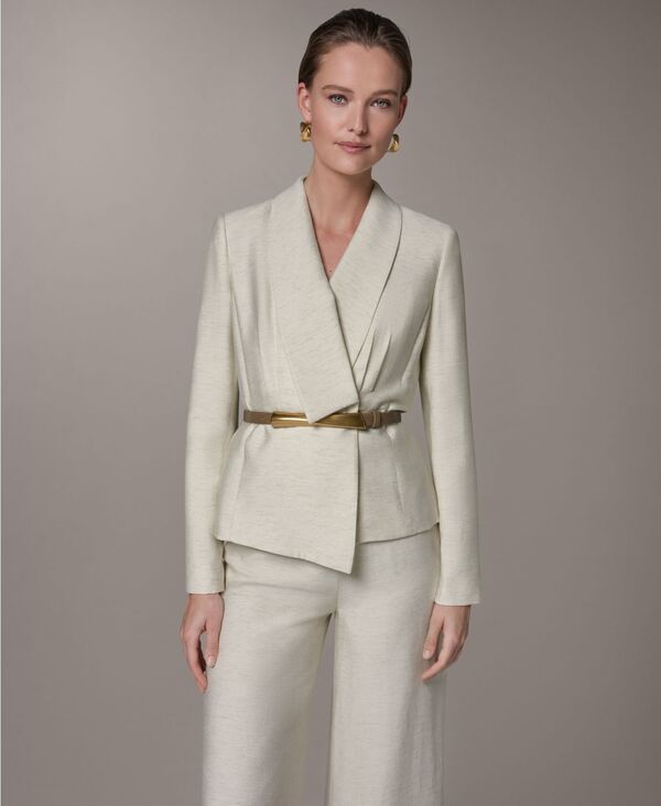 ダナ キャラン ニューヨーク レディース アウター ジャケット・ブルゾン クロップド Donna Karanew York Womens Belted Cropped Jacket Lightt Si