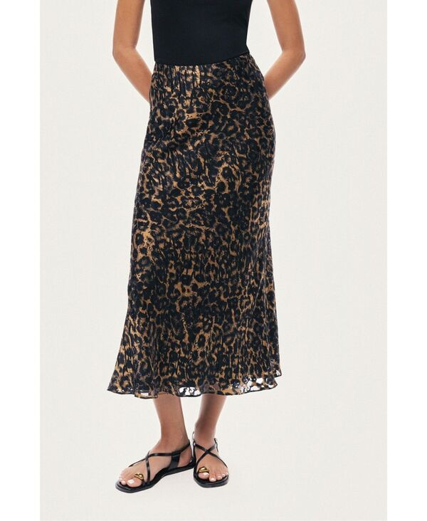 ノクチューン レディース ボトムスカート プリント ミディ NOCTURNE Womens Printed Leopard Midi Skirt Multicolo red マルチカラー