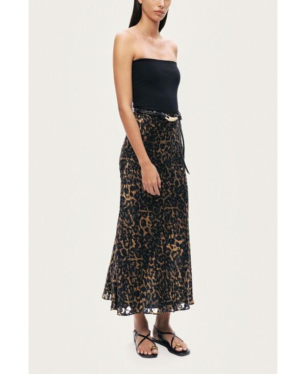ノクチューン レディース ボトムスカート プリント ミディ NOCTURNE Womens Printed Leopard Midi Skirt Multicolo red マルチカラー
