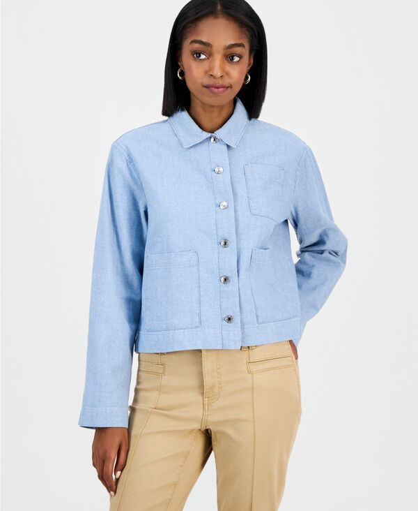 ノーティカ ジーンズ レディース アウター ジャケット・ブルゾン コットン デニム Nautica Jeans Nautica Womens Cotton Denim Barn Jacket Indi