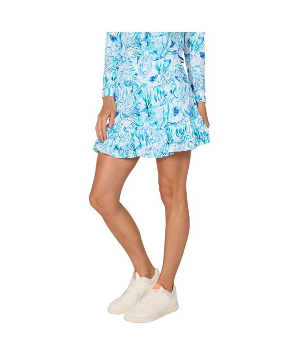 G ライフスタイルクロージング レディース ボトムスカート フリル G Lifestyle Clothing Lifestyle Double Ruffle Skort Blue coral reef
