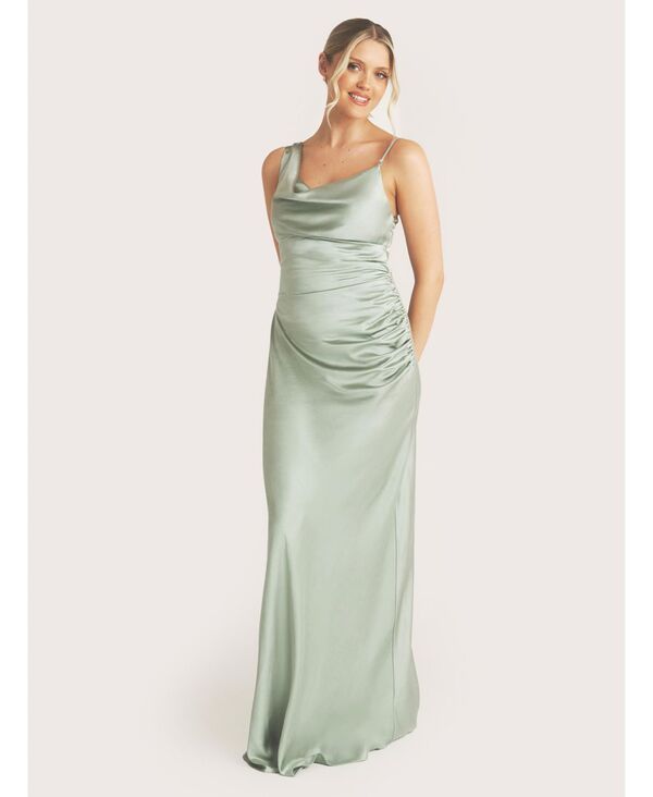 シックスストーリーズ レディース トップス ワンピース アシンメトリー Six Stories Cowl Front Asymmetric Bridesmaidressage セージ