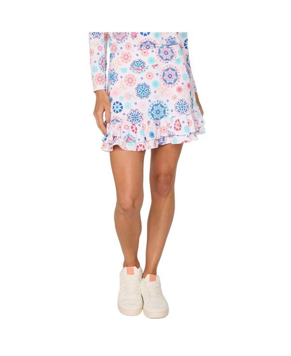 G ライフスタイルクロージング レディース ボトムスカート フリル G Lifestyle Clothing Lifestyle Double Ruffle Skort Coral medallion