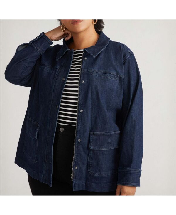 ユニバーサル スタンダード レディース アウター ジャケット・ブルゾン プラスサイズ デニム Universal Standard Plusize Denim Utility Jacket Dark