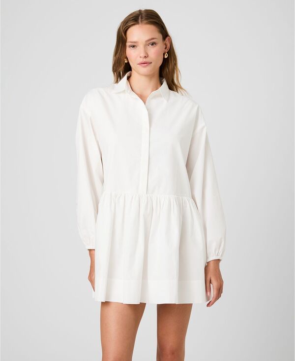 フレンチコネクション レディース トップス ワンピース ミニ 長袖 French Connection Womens LongSleeve Flare Mini Dressummer White ホワ