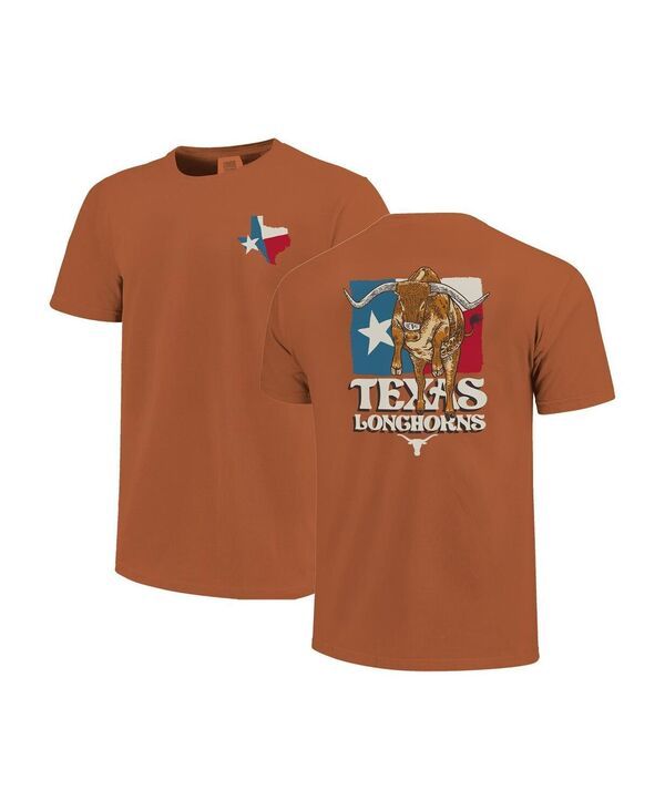 イメージワン メンズ トップス Tシャツ Image One Mens and Womens Burnt Orange Texas Longhorns Hyper Local Bevo State F