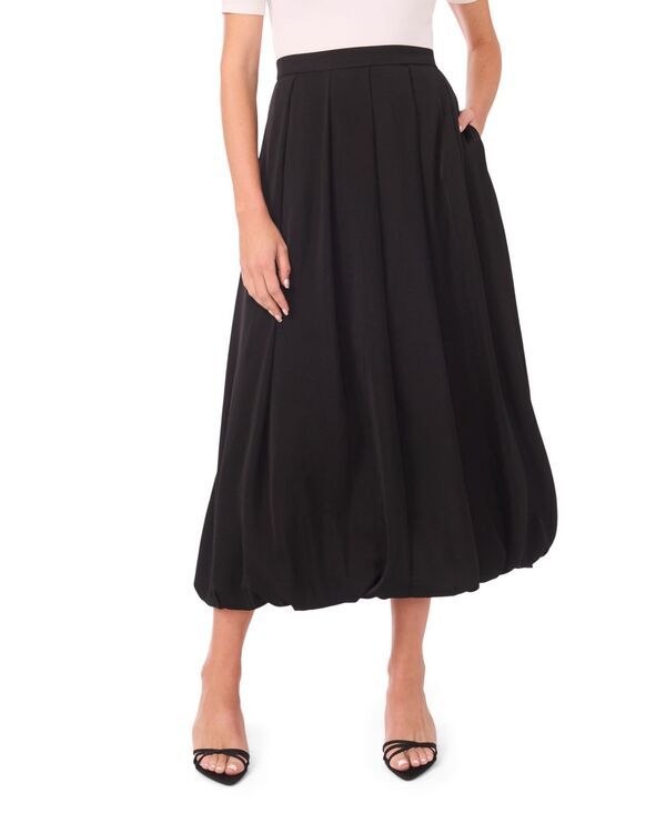 ヴィンスカムート レディース ボトムスカート ミディ Vince Camuto Womens BubbleHemidi Skirt Rich Black ブラック