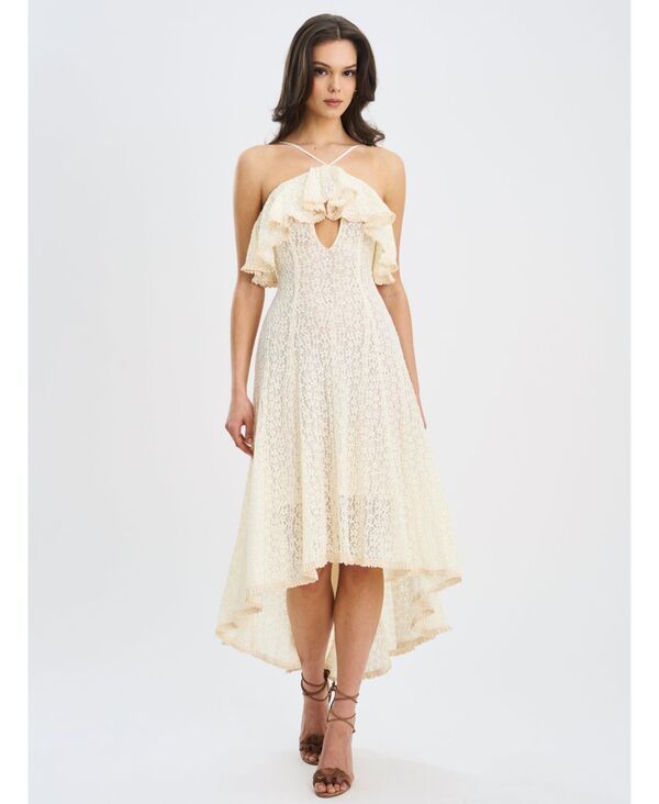 ミスサークル レディース トップス ワンピース レーストリム ミディ ノースリーブ レース Miss Circle Womens Idra Lace Trim Sleeveless Crochet M