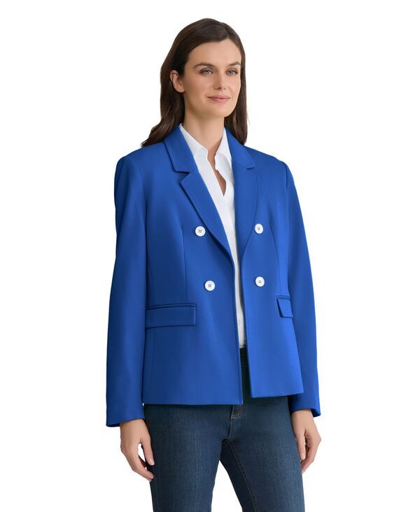 ジョーンズニューヨーク レディース アウター ジャケット・ブルゾン ブレザー Jones New York Womens Open Front Faux Double Breasted Blazer