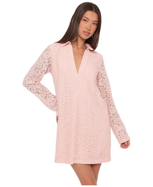 Petal and Pup レディース トップス ワンピース ミニ Petal and Pup Womens Cidel Mini Dress Pink lace ピンク