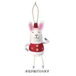 【新品・3営業日で発送】ケー・イー・アイ CM羊毛フェルトオーナメント S ウサギ (CM1514)【入数:10】