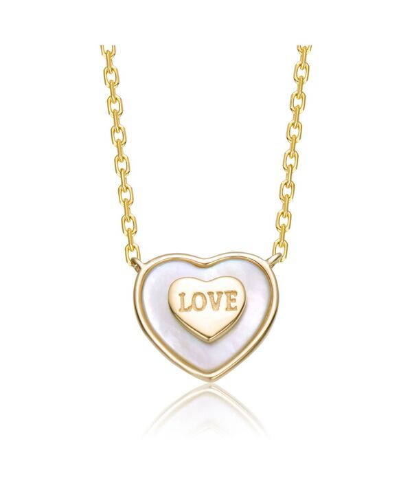 ジジガール レディース アクセサリー ネックレス・チョーカー・ペンダントトップ レース GiGiGirl 14K Gold Plated LOVE Inscription Double Dainty