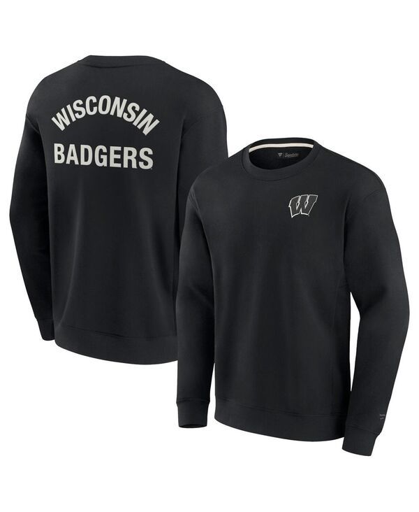 ファナティクス シグネチャー メンズ アウター パーカー・スウェット シャツ Fanaticsignature Mens and Womens Black Wisconsin Badgersuper