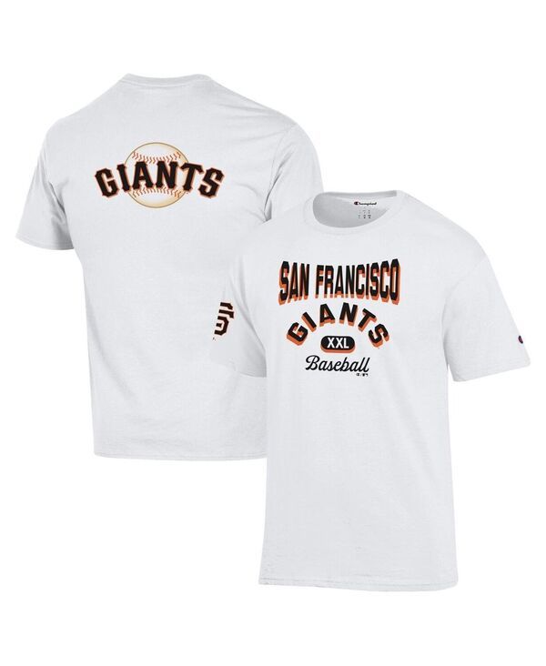 チャンピオン メンズ トップス Tシャツ ジャージー Champion Mens White San Francisco Giants 3Hit Jersey TShirt White ホワイト