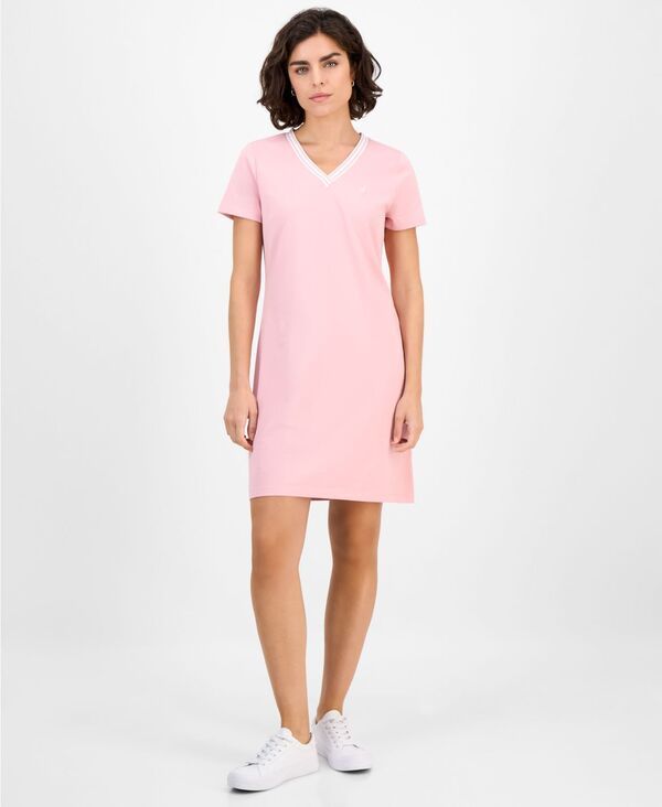 ノーティカ ジーンズ レディース トップス ワンピース Vネック Tシャツ Nautica Jeans Nautica Womens VNeck TShirt Dress Bridal Rose