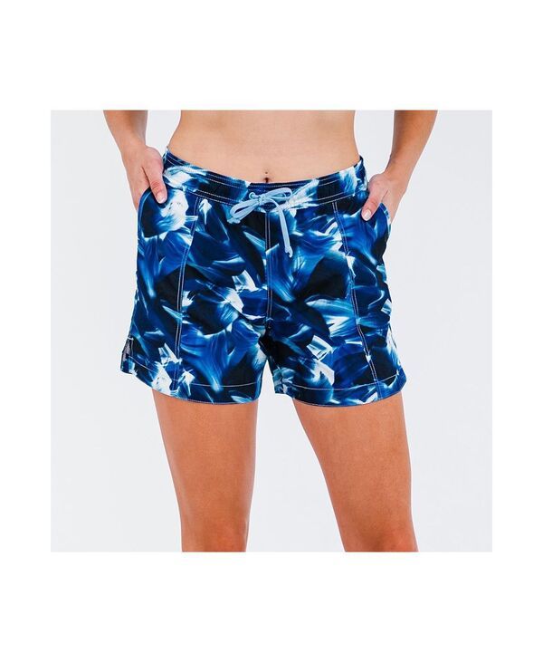 カリプサ レディース 水着 ボトムスのみ ショートパンツ Calypsa Womens Chlorine Resistant 4 Board Shorts Navy wave ネイビー