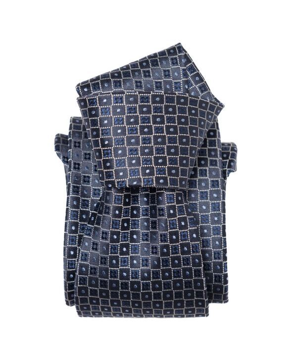 エリザベッタ メンズ アクセサリー ネクタイ シルク Elizabetta Mens Ravenna Silk Jacquard Tie for Men Blue ブルー