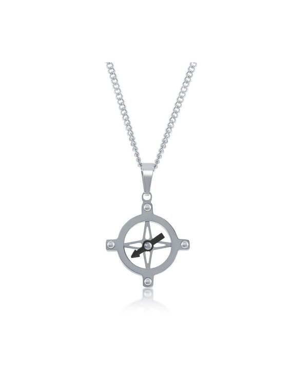 メタロ レディース アクセサリー ネックレス・チョーカー・ペンダントトップ Tシャツ レース Metallo Stainlessteel Compass Necklace Silver シルバー