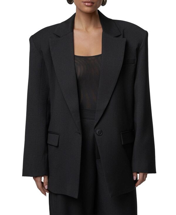 ジェイラックスレーベル レディース アウター ジャケット・ブルゾン ブレザー JLUXLABEL Womens Refined Moments Blazer Black ブラック