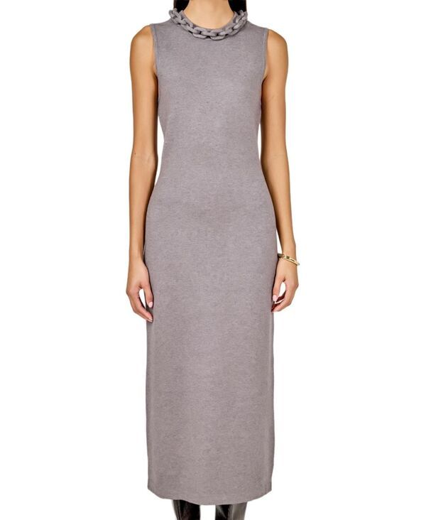 エンドレスローズ レディース トップス ワンピース ミディ ノースリーブ ニット endless rose Womens Knitted Chain Detail Sleeveless Midi Dr 27,600円