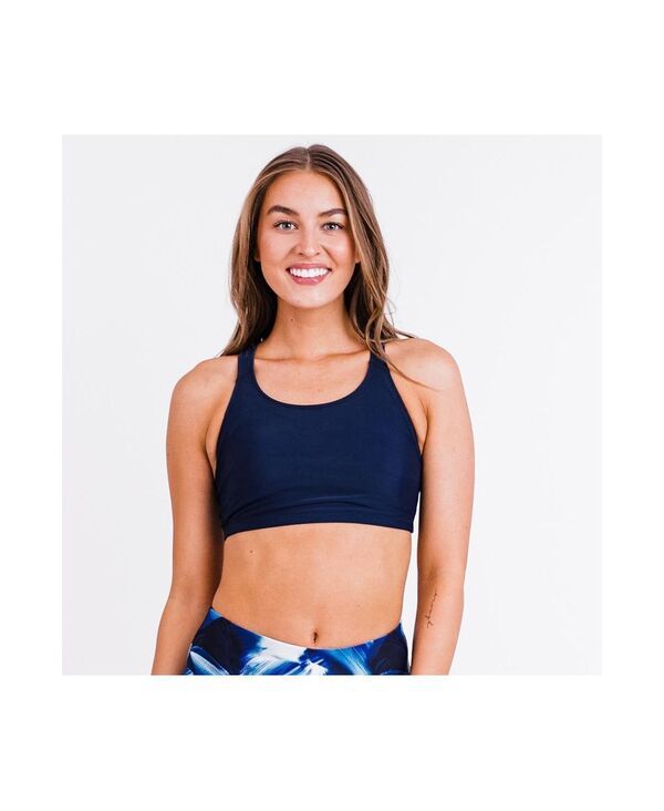 カリプサ レディース 水着 トップのみ Calypsa Womens Racerback Swim Bra Navy ネイビー