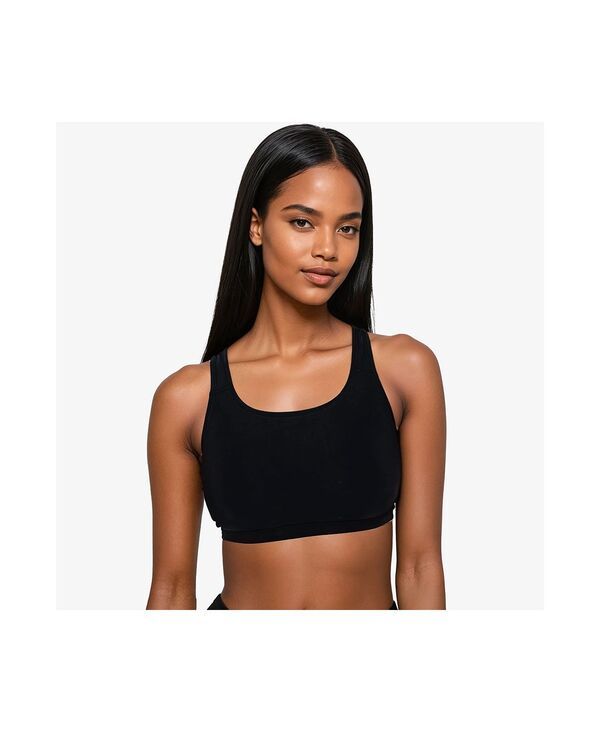 カリプサ レディース 水着 トップのみ Calypsa Womens Racerback Swim Bra Black ブラック