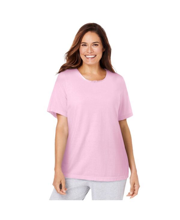 ドリームスアンドコー レディース アンダーウェア ナイトウェア Tシャツ Dreams Co Womens Dreams and Co Sleep Tee Pink ピンク