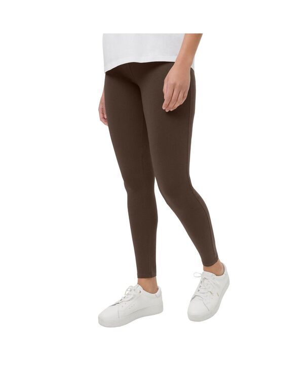 Ellos レディース ボトムス レギンス コットン ellos Womens Cotton Spandex Fullength Leggings Chocolate チョコレート