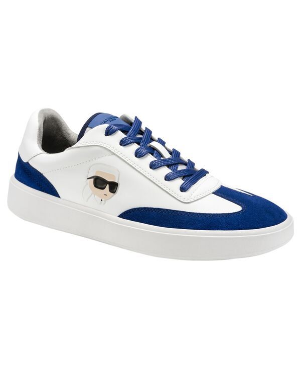 カール ラガーフェルド メンズ シューズ スニーカー レース ロゴ KARLAGERFELD PARIS Menside Logo LaceUp Sneakers WhiteBlue ホワイト