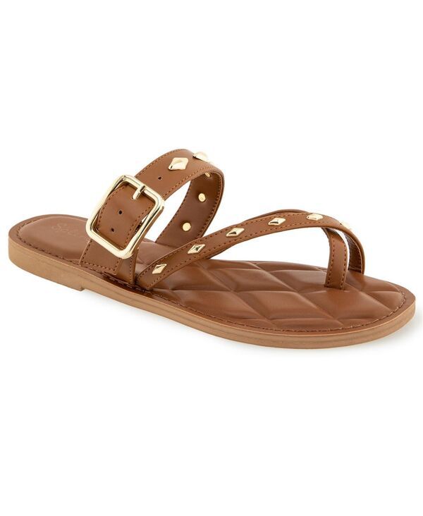 スプレンディット レディース シューズ サンダル キルティング Splendid Womensusana Quilted Slide Sandal Caramel