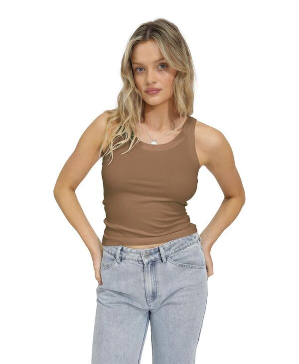 ベルアンドブルーム レディース トップス タンクトップ リブ Belle Bloom Womens Belle and Bloom Lastime Ribbed Tank Top Beige ベージュ