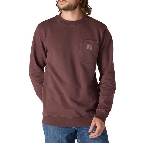カーハート メンズ トップス シャツ スウェット Carhartt 106853 Durham GarmentDyed Sweatshirt Factory Seconds Dark Sepia