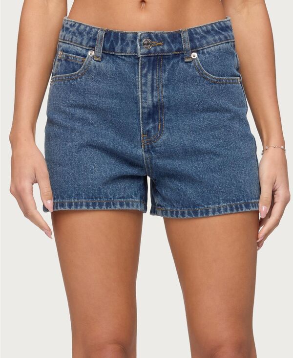 アディクテッド レディース ボトムス ハーフパンツ・ショーツ ショートパンツ デニム Edikted Womens Milena High Rise Denim Shorts Bluewashed ブ 17,266円