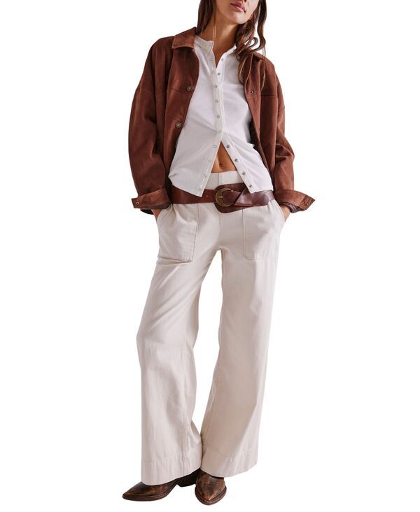 フリーピープル レディース ボトムス デニムパンツ コットン ジーンズ Free People Womens Breezy Denim PullOn Cotton Jeans Bright Light