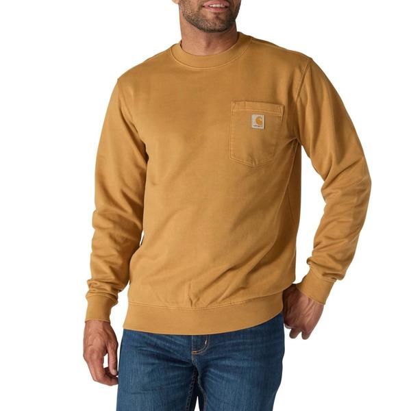カーハート メンズ トップス シャツ スウェット Carhartt 106853 Durham GarmentDyed Sweatshirt Factory Seconds Carhartt Brow