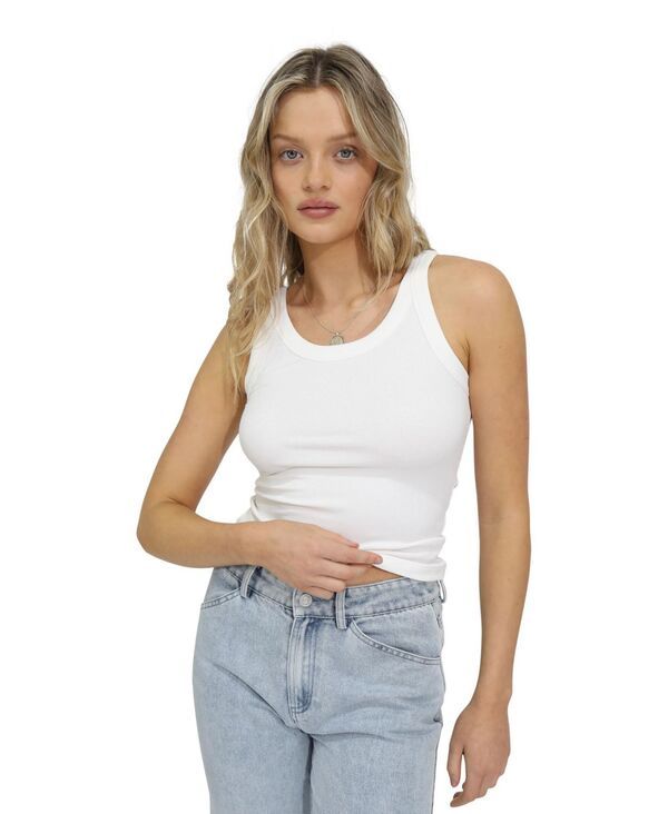 ベルアンドブルーム レディース トップス タンクトップ リブ Belle Bloom Womens Belle and Bloom Lastime Ribbed Tank Top White ホワイト