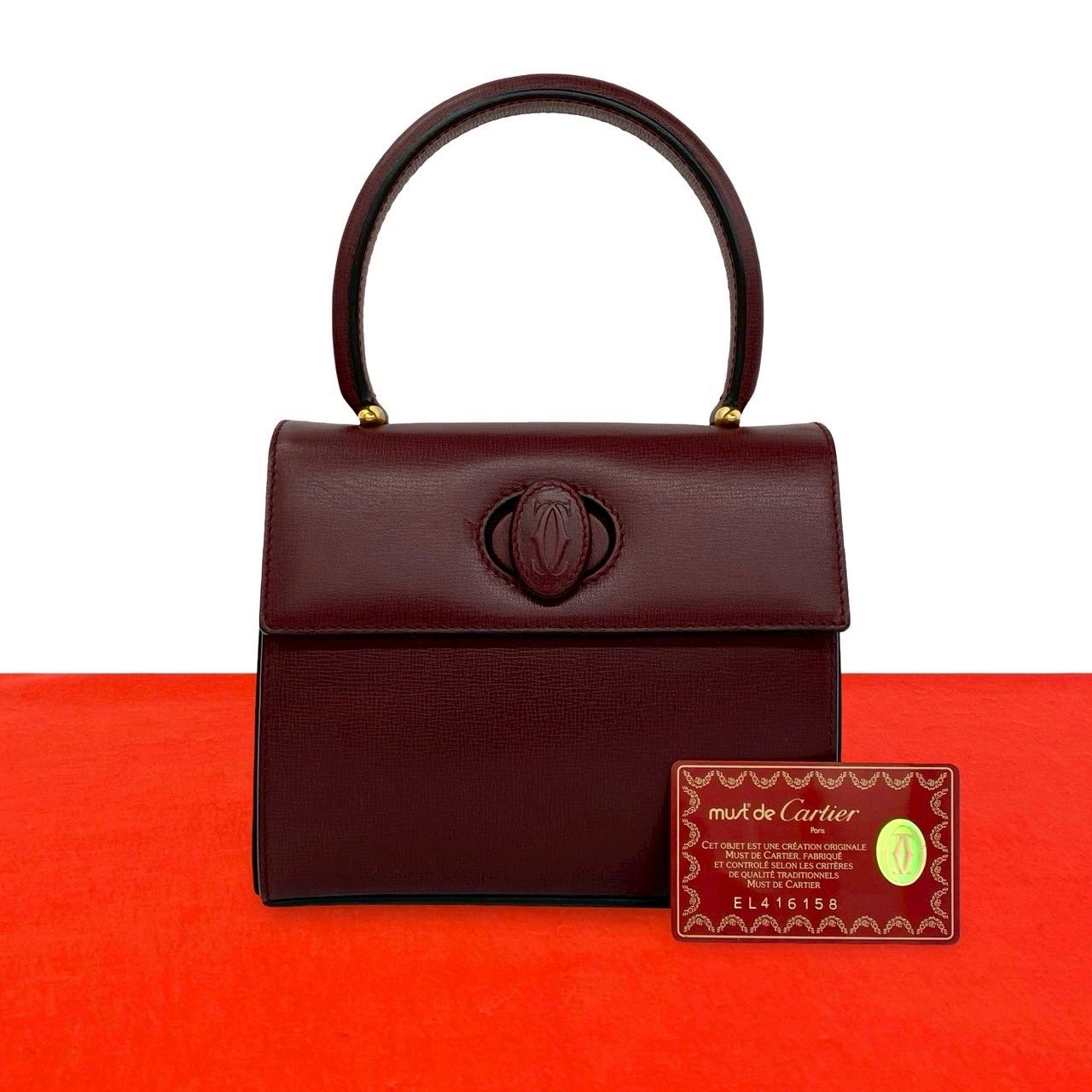極 美品 希少品 CARTIER カルティエ ヴィンテージ マストライン ロゴ