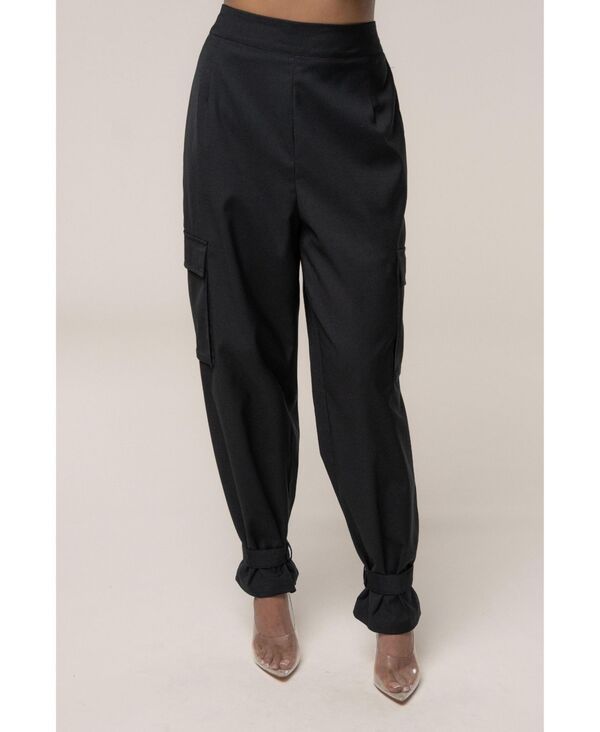 ジェイラックスレーベル レディース ボトムス カジュアルパンツ カーゴパンツ JLUXLABEL Womens Autumn Flow Cargo Pants Black ブラック 22,185円