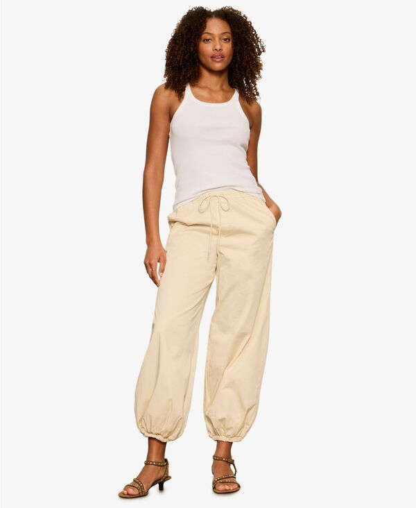 サンクチュアリー レディース ボトムス カジュアルパンツ クロップド Sanctuary Womens Cropped Balloon Leg PullOn Pantsummer Sand サンド