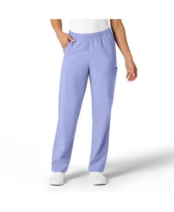 ウィンク レディース ボトムス カジュアルパンツ プチ Wink Petite W123 Unisex MultiCargo Scrub Pant Ceil blue ブルー
