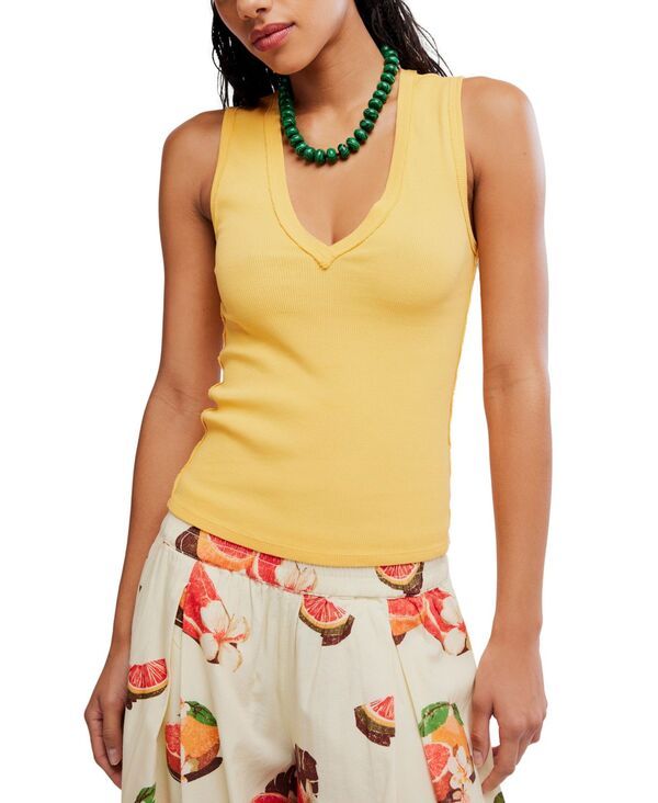 フリーピープル レディース トップス タンクトップ Free People Womens Neria Tank Top Golden Finch