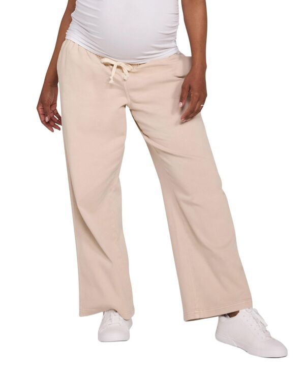 マザーフッドマタニティー レディース ボトムス カジュアルパンツ ワイドレッグ デニム Motherhood Maternity Womens Under the Belly Tie Waist De