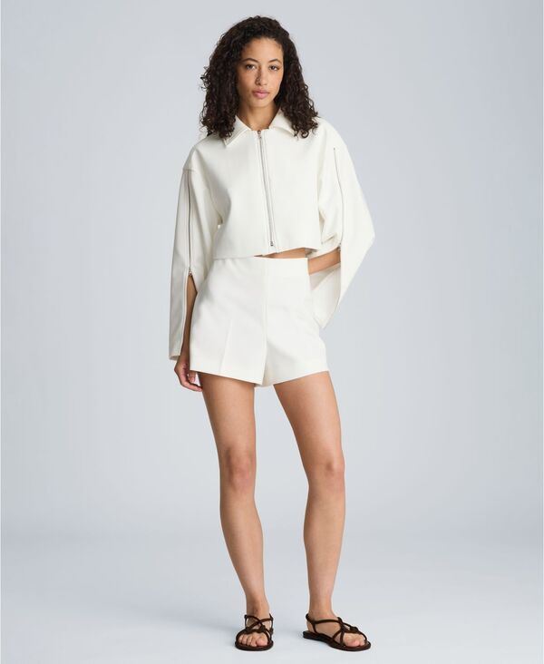 ケネスコール レディース ボトムス ハーフパンツ・ショーツ ショートパンツ Kenneth Cole Womens MidRise PullOn Shorts Pure White ホワイト