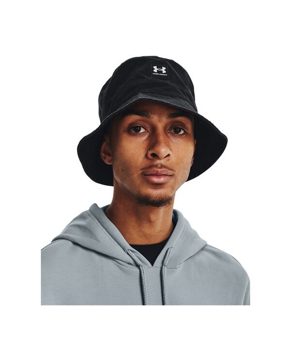 アンダーアーマー メンズ アクセサリー 帽子 Under Armour Mens Essential Bucket Hat BlackWhite ホワイト