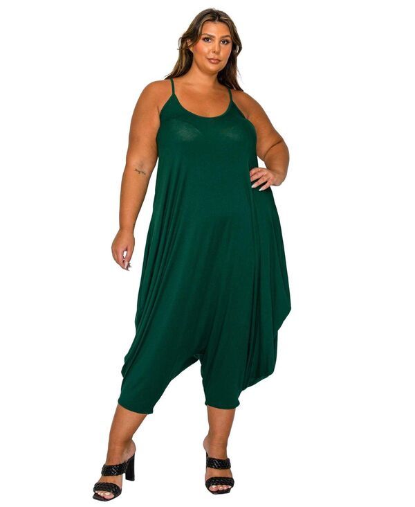 リブド レディース トップス ジャンプスーツ プラスサイズ L I V D Plusize Quinn Pocket Jumpsuit Hunter green グリーン