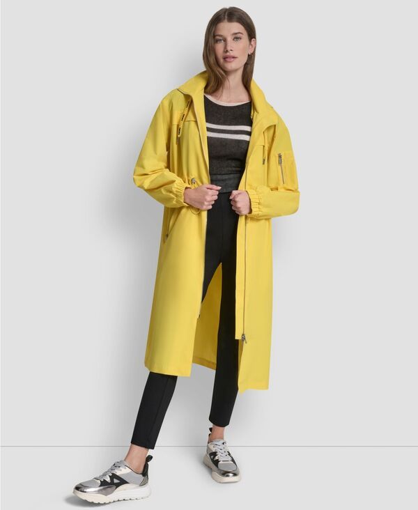 ダナ キャラン ニューヨーク レディース アウター ジャケット・ブルゾン ロゴ DKNY Womens 1989 Logo Hooded Walker Anorak Jacketaxi Cab Yel