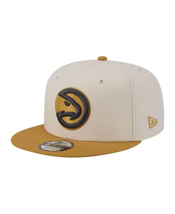 ニューエラ メンズ アクセサリー 帽子 New Era Mens CreamTan Atlanta Hawks TwoTone Color Pack 9FIFTY Snapback Hat Cream