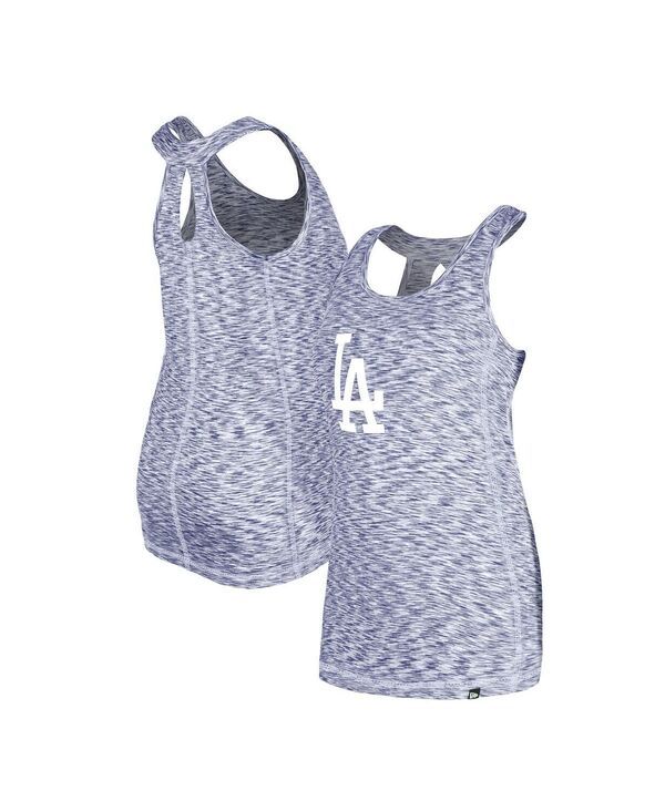 ニューエラ レディース トップス タンクトップ New Era Womens Royalos Angeles Dodgerspace Dye Keyhole Back Tank Top Royal