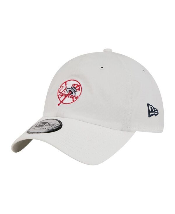 ニューエラ メンズ アクセサリー 帽子 New Era Mens White New York Yankees Ripstop Casual Classic Adjustable Hat White